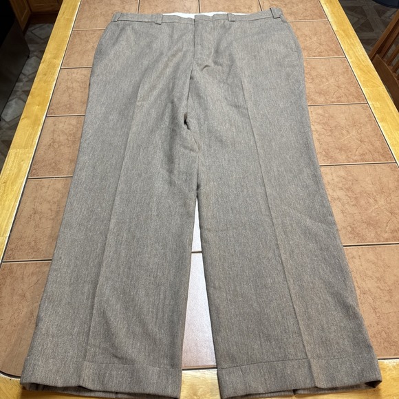 Orvis Other - Vintage Orvis Pants Sz 42 x 31 Brown Wool Flannel Tweed Dress Trousers USA Made